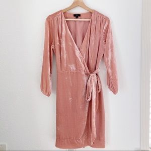 J. Crew wrap velvet party dress, Sz 4